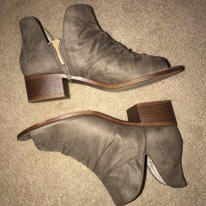 Soda peep toe bootie